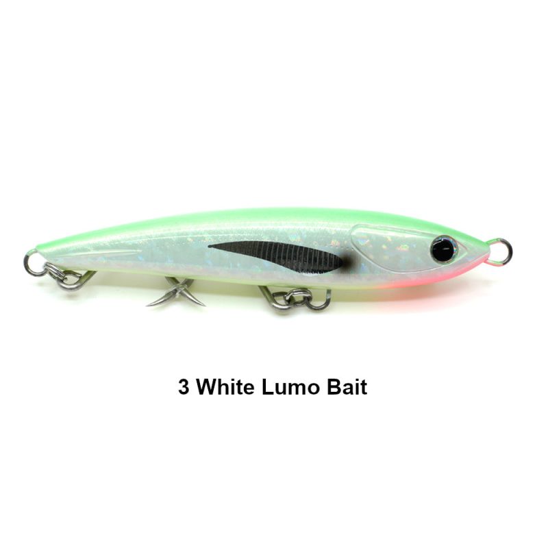 3 White Lumo Bait Keeling Stickbait