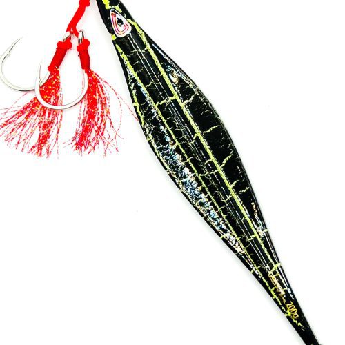 Flying Wing Black Crackle Slow Pitch Jig - 160g - 200g