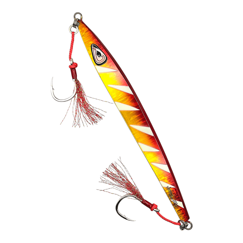 Flatty Gold Red Slow Pitch Jig