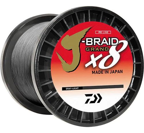 DAIWA J-Braid Grand 3000yd spool - 15lb Grey Light - 20lb Grey Light