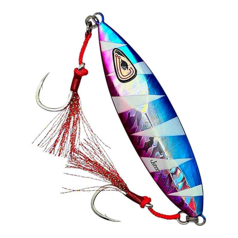 Ultra Flutter Pink Blue Slow Pitch Jig