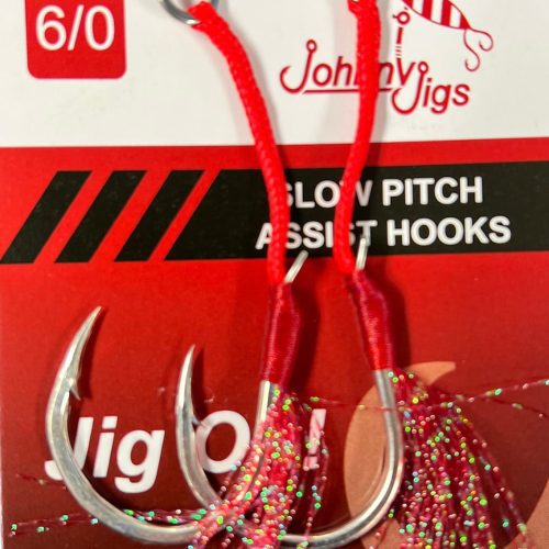 Feathered Single Assist Hooks - 6/0