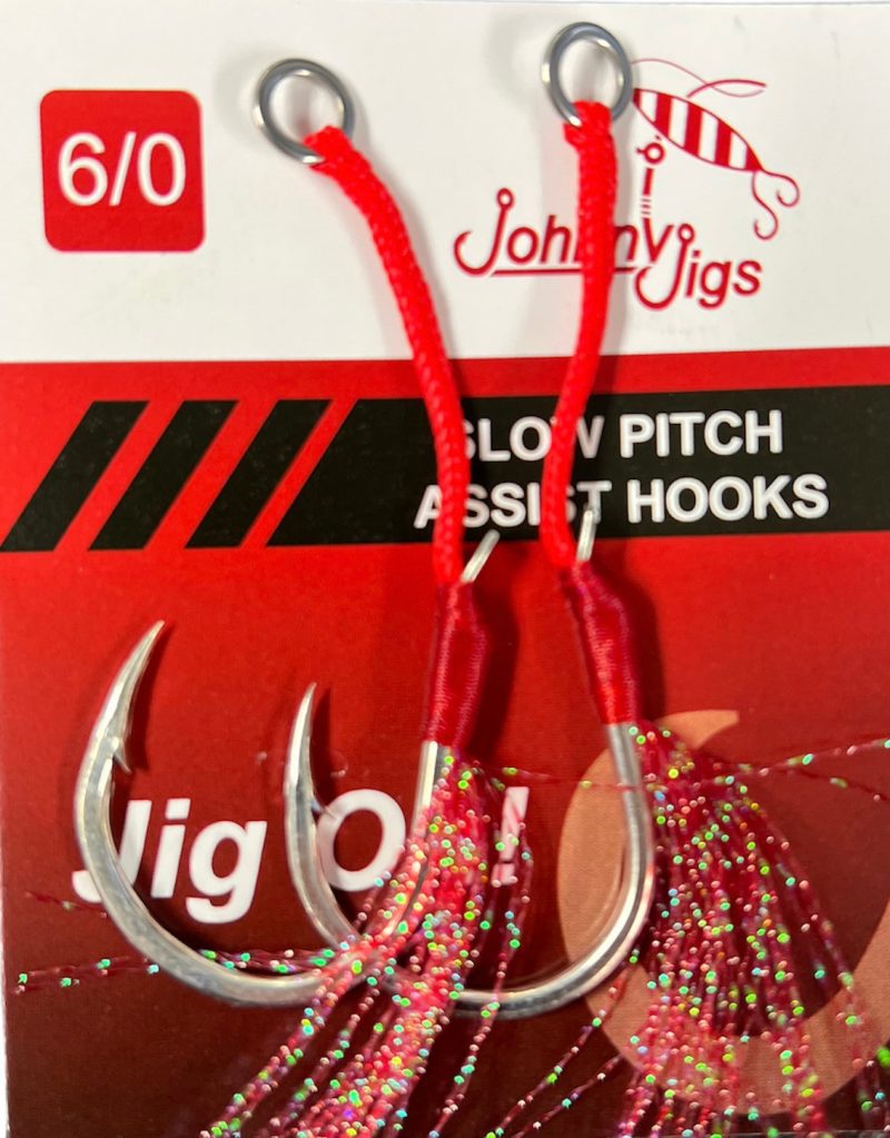 Feathered Single Assist Hooks - 6/0