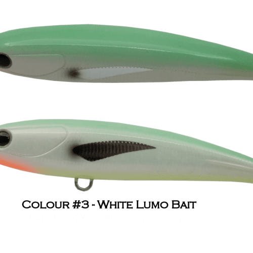 Ocean's Legacy Keeling Lure - White Lumo Bait 45g - White Limo Bait 82g