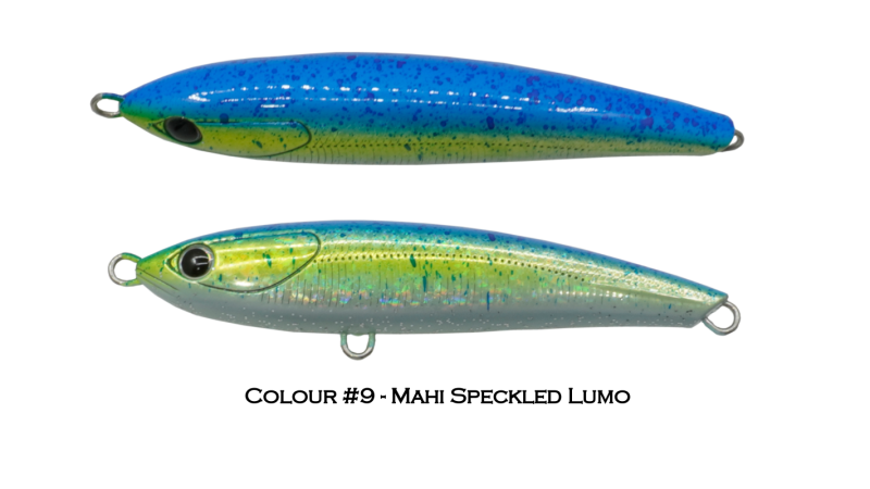 Ocean's Legacy Keeling Lure - Mahi Speckled Lumo 45g - Mahi Speckled Lumo 82g